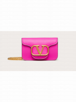VALENTINO LOCO calf leather chain nano XLI16 rose