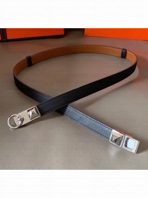 Hermes Width 1.8cm Epsom Leather Rivale 18 Belt Black 2020 Collection
