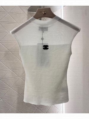 Chanel Women's Knitted Top White