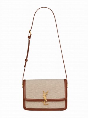 Saint Laurent Solferino Medium Satchel 634305 Coffee