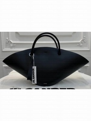 Jil Sander Large Sombrero Tote Bag Black