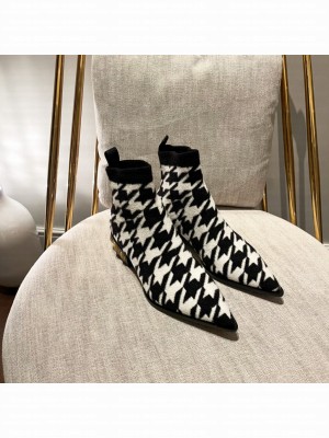 Balmain Women's Stretch Knit Coin Ankle Boots 2022 Collection 06
