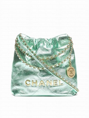 Chanel 22 Mini Handbag AS3980 Green