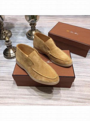 Loro Piana Open Walk Suede Booties