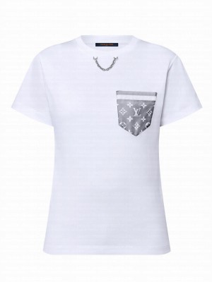 Louis Vuitton Women's Monogram Pocket T-Shirt White