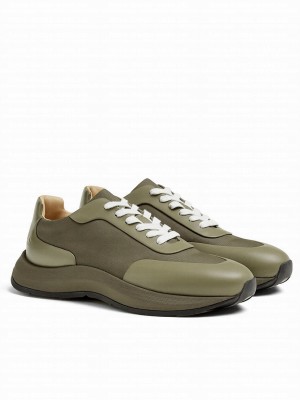 Hermes Men's Fairplay Sneaker Green