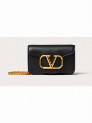 VALENTINO LOCO calf leather chain nano XLI16 black