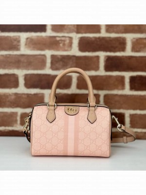 GUCCI OPHIDIA GG MINI TOP HANDLE BAG 772053 Dusty pink