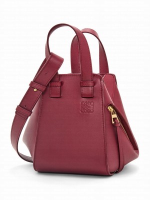 Loewe Compact Hammock Bag In Classic Calfskin Mauve