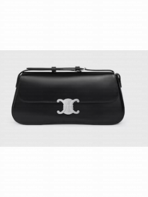 Celine MEDIUM CELINE LOLA BAG IN SHINY CALFSKIN 115533 BLBLACK