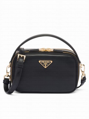 Prada Odette Leather Mini-bag 1BH203 Black