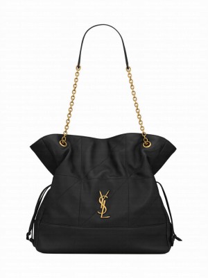 Saint Laurent Jamie Shopping Bag In Lambskin Black