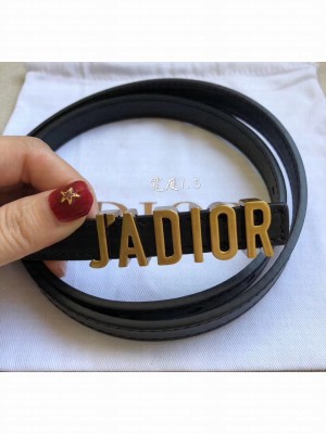 Dior Width 1.5cm Calfskin Belt With J'Adipr Buckle Black 04 2020 Collection