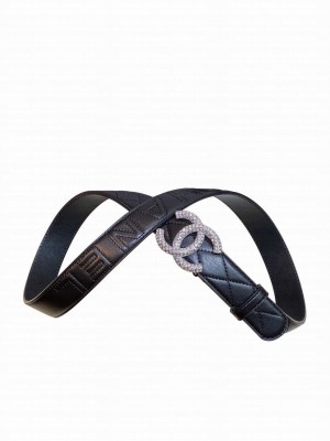 Chanel Lambskin Belt Black