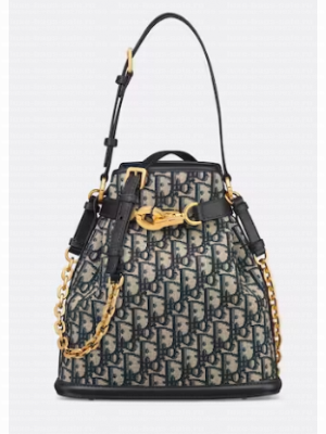 MEDIUM CEST DIOR BAG Blue Dior Oblique Jacquard M2271UTZQ