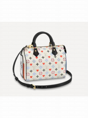 Louis Vuitton GAME ON SPEEDY BANDOULIERE 25 M57466 white
