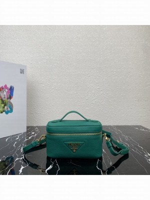 Prada Leather mini-bag 1BH202 green