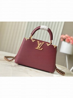Louis Vuitton Capucines MM M23331 burgundy