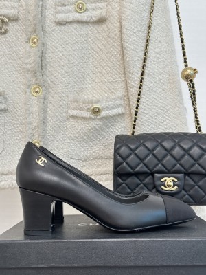 Chanel Lambskin 6cm Pumps G45053 Black 2023