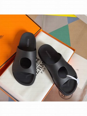 Hermes Unisex Edith sandal Black