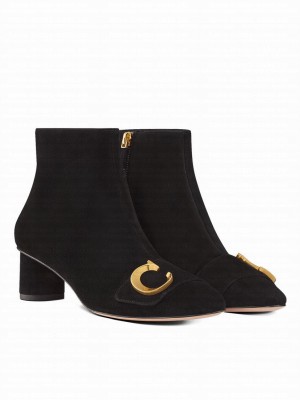 Christian Dior Women's C'est Dior Heeled Ankle Boot Black