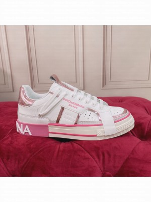 DOLCE & GABBANA UNISEX CALFSKIN 2.ZERO CUSTOM LOW-TOP SNEAKERS WITH CONTRASTING DETAILS 2022 COLLECTION 09