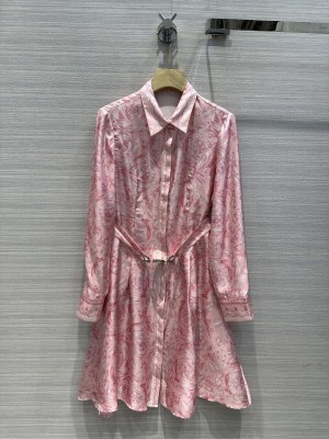 Versace printed silk dress