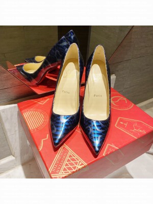Christian Louboutin Print Pumps Blue 2021 Collection