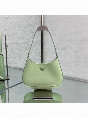 Prada Hobo Bag 28cm 6100 Calfskin Leather Cruise 2021 Collection, Lime Green