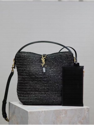 Yves Saint Laurent LE 37 IN RAFFIA 742828 BLACK