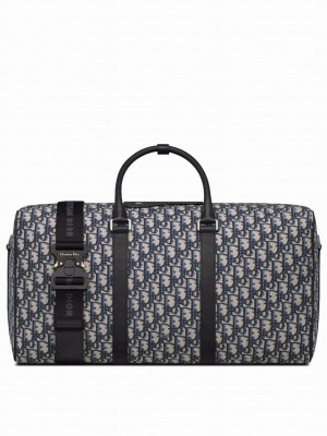 Christian Dior Lingot 50 Bag Dark Blue