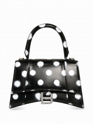 Balenciaga Hourglass Small Handbag Black