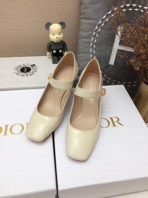 DIOR HEEL 7CM CALFSKIN D-DOLL PUMPS CREAMY 2022 COLLECTION