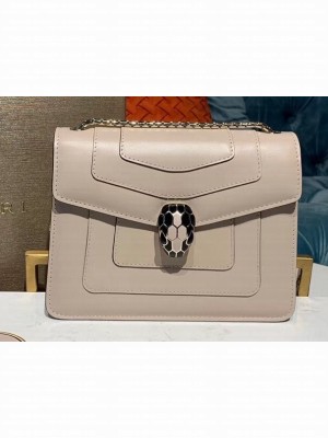 Bvlgari Serpenti Forever 20cm Crossbody Bag Nude/Turquoise 2019
