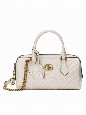 Gucci GG Marmont Small Top Handle Bag 746319 Cream