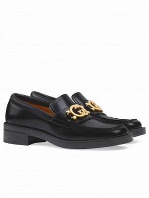 Gucci Women's Loafer With Interlocking G 701791 Black
