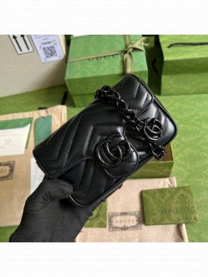 Gucci GG Marmont belt bag 699757 black