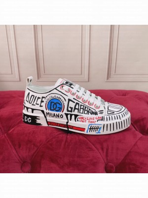 DOLCE & GABBANA UNISEX CALFSKIN 2.ZERO CUSTOM LOW-TOP SNEAKERS WITH CONTRASTING DETAILS 2022 COLLECTION 08