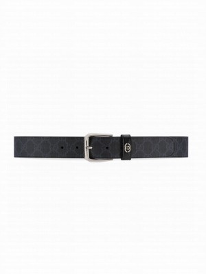 Gucci Belt With Interlocking G Detail Black