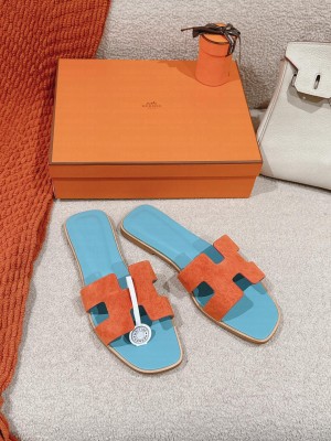 Hermes Oran Flat Slide Sandals 2024 010