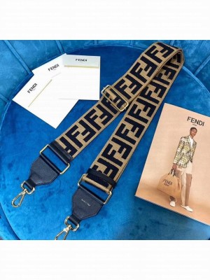 Fendi Strap You Shoulder Strap in Black FF Ribbon 2020 Collection