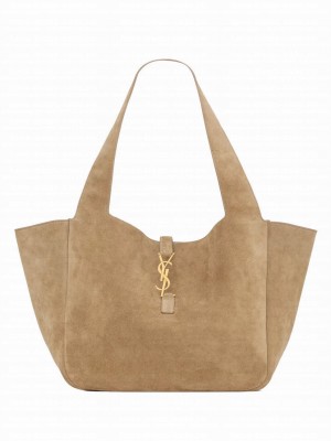 Saint Laurent Le 5 A 7 Bea In Suede Fawn