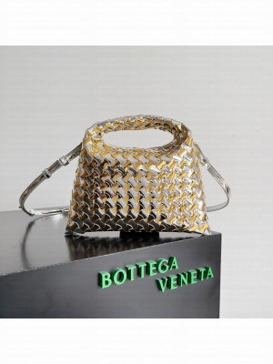 Bottega Veneta Mini Hop 777586 gold&Silver