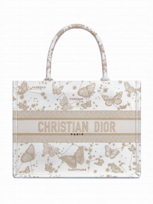 Christian Dior Medium Dior Book Tote Golden