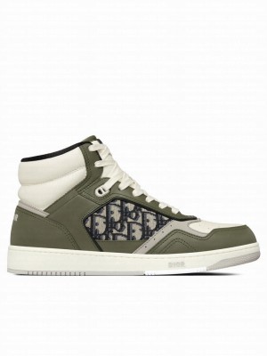 Christian Dior Unisex B27 High-Top Sneaker Green