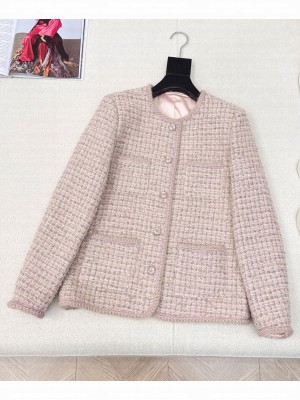 Chanel Women's Tweed Jacket Pink