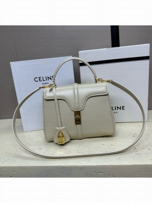 CELINE MINI 16 IN SATINATED CALFSKIN 197983 Beige