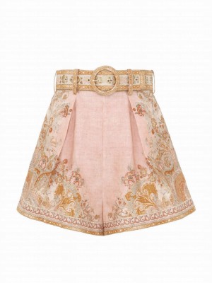 Zimmermann Women's Acacia Tuck Short Peachblow