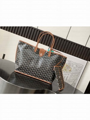 Goyard Anjou PM Bag Black & Tan