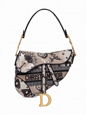Christian Dior Saddle Bag Apricot